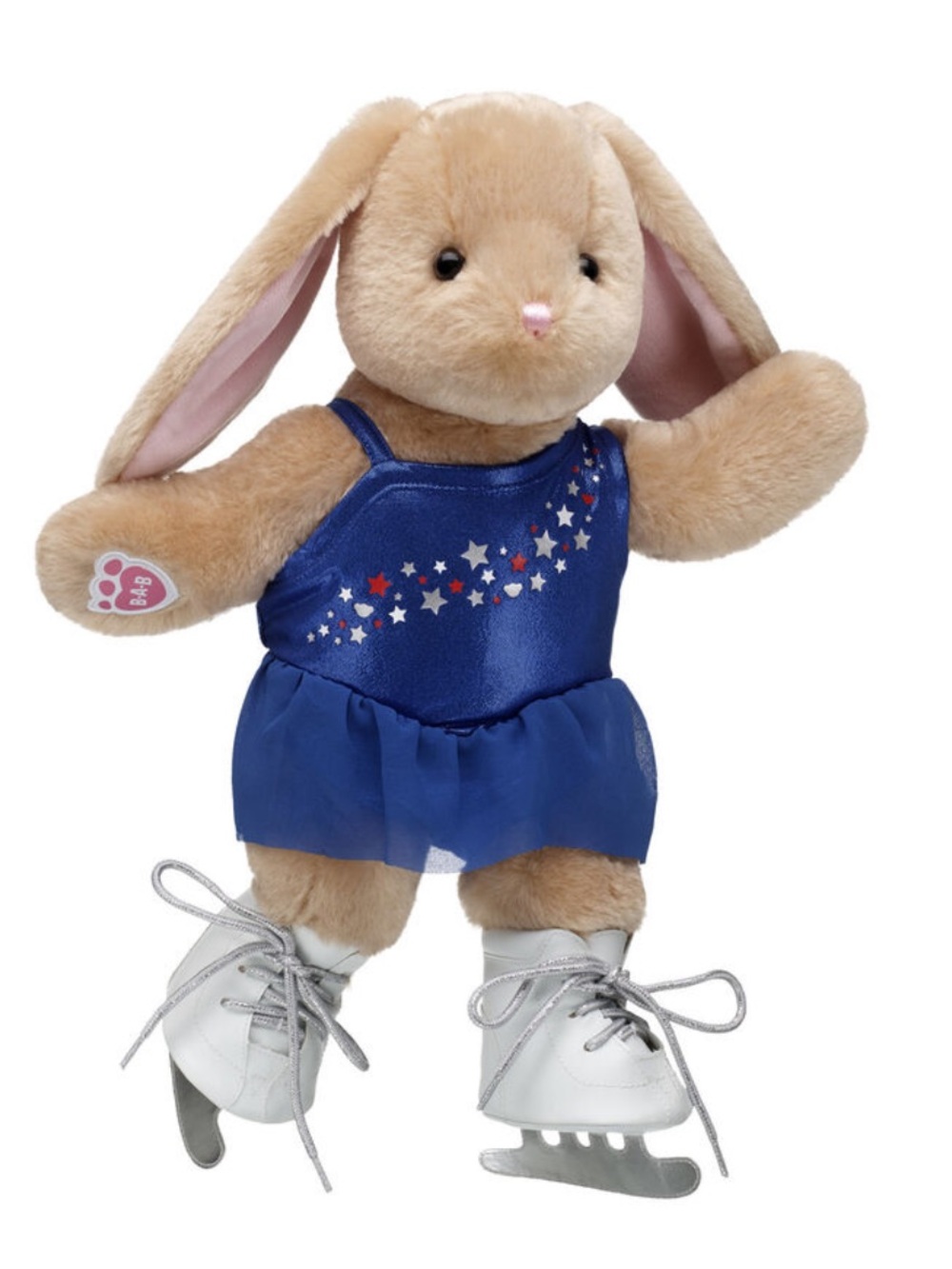 BUILD-A-BEAR Pawlette™ Bunny Plush Ice Skater Gift Set New
